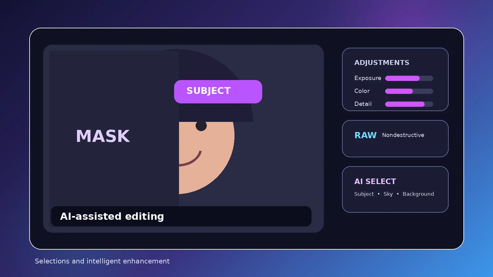 Original AI-assisted selective editing illustration