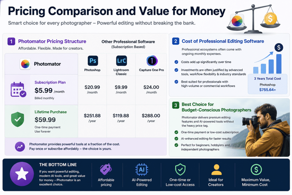 Pricing Comparison and Value for Money