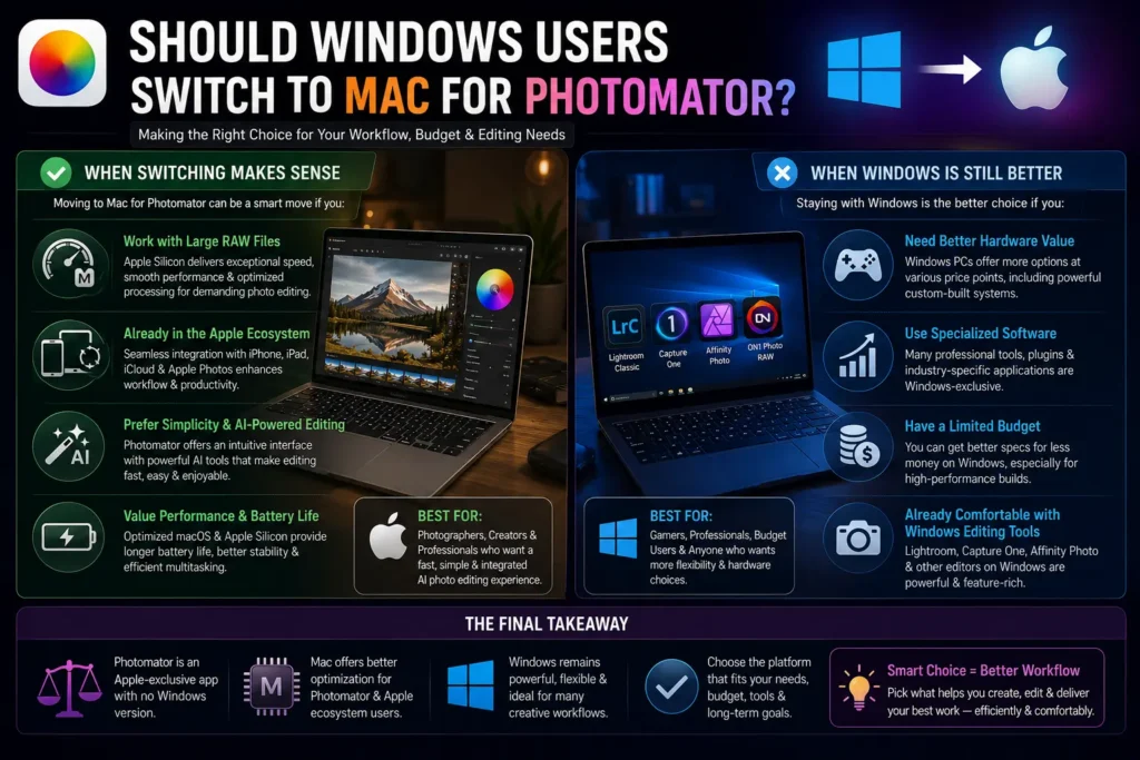 Should Windows Users Switch to Mac for Photomator