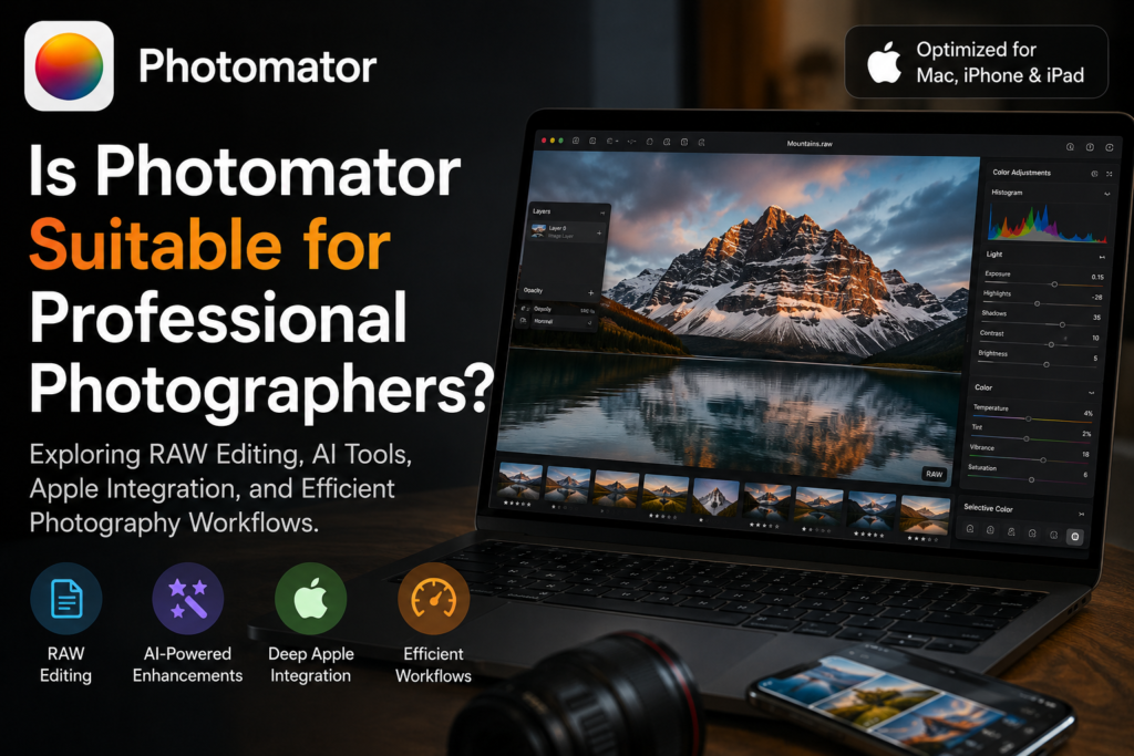 Photomator Suitable for Professional Photographers